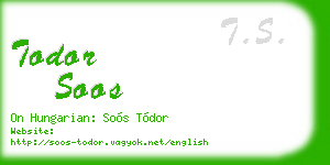 todor soos business card